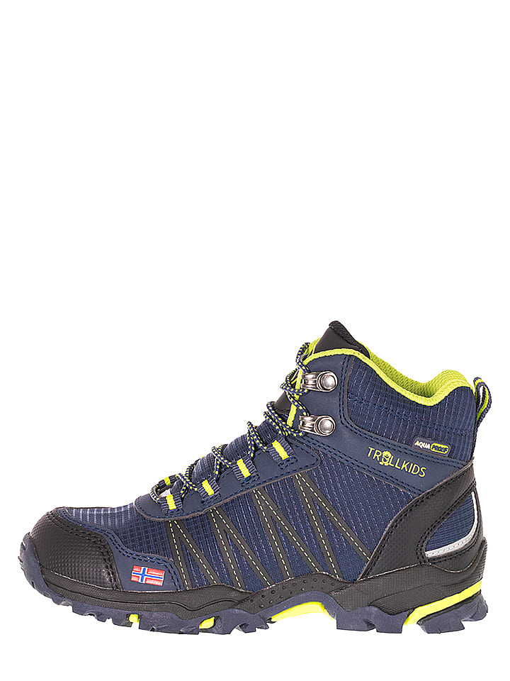 Trollkids Botki turystyczne "Trolltunga Hiker Mid" w kolorze granatowym rozmiar: 30