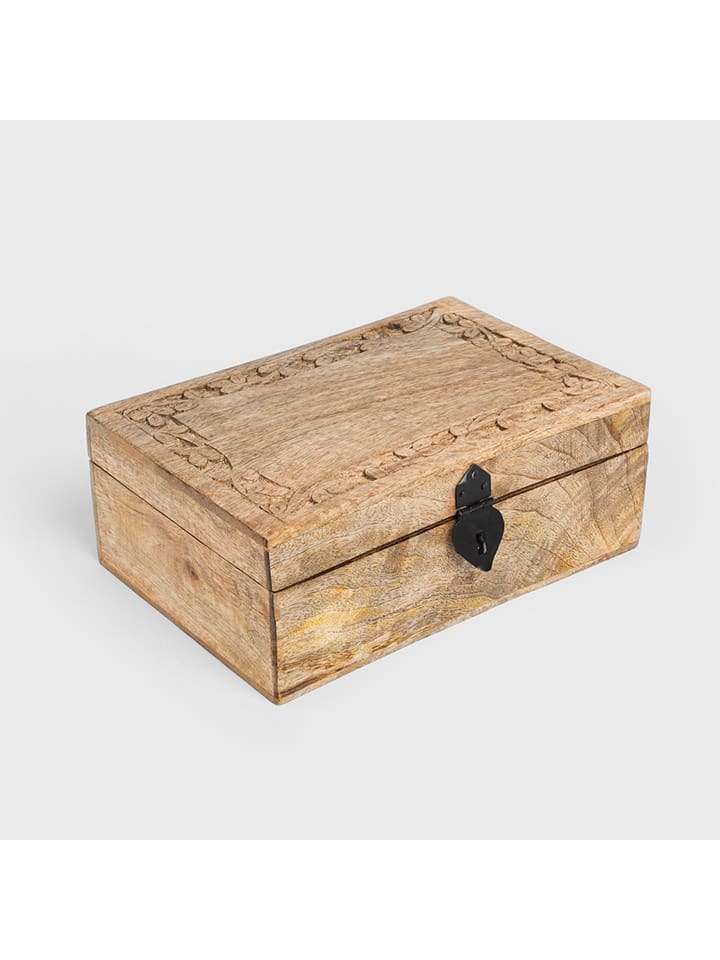 Homla Szkatułka "Sombre" w kolorze brązowym - 26 x 10 x 18 cm rozmiar: onesize