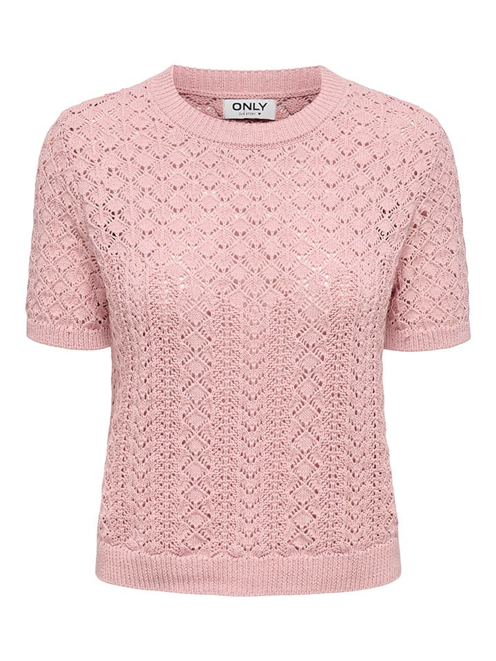 ONLY Sweter w kolorze jasnoróżowym rozmiar: L