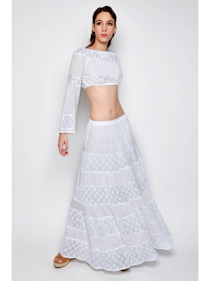 Tarifa 2-częściowy zestaw w kolorze białym rozmiar: S