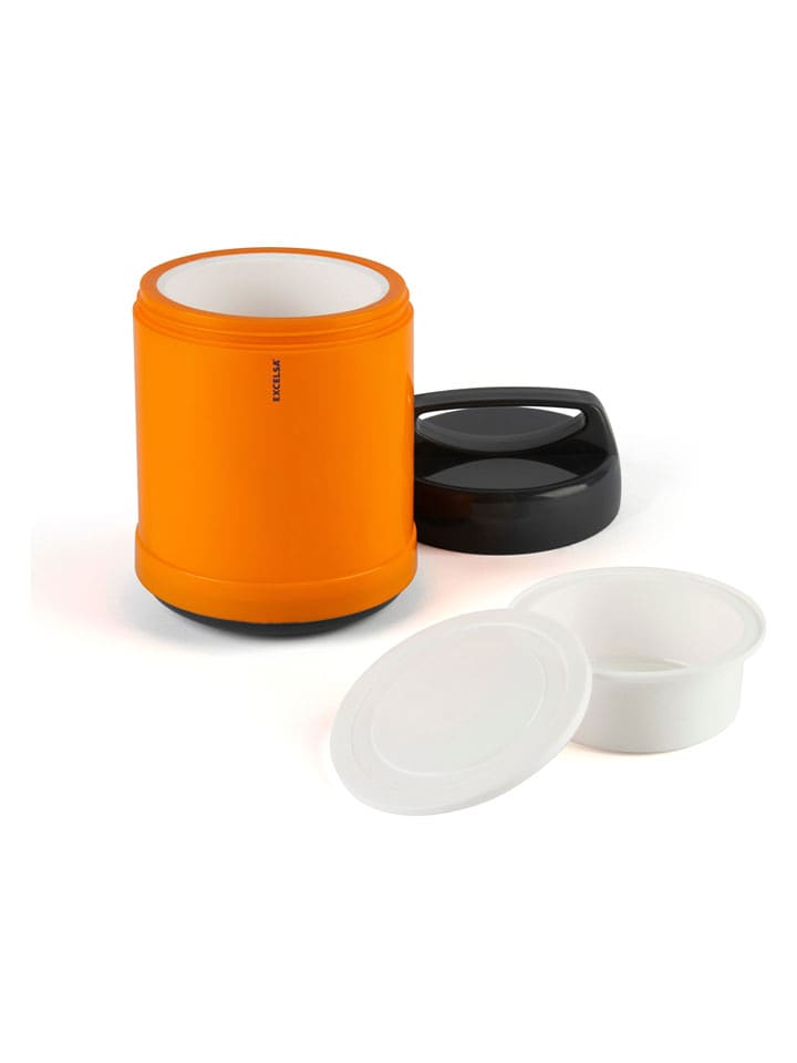 Trendy Kitchen by EXCÉLSA Termos "Thermico" w kolorze pomarańczowo-czarnym na lunch - 1,2 l rozmiar: onesize