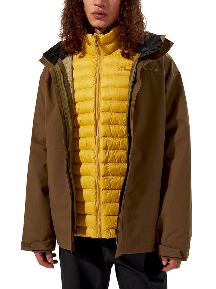 Berghaus Kurtka funkcyjna 3w1 "Hillwalker 2.0" w kolorze żółto-jasnobrązowym rozmiar: 52