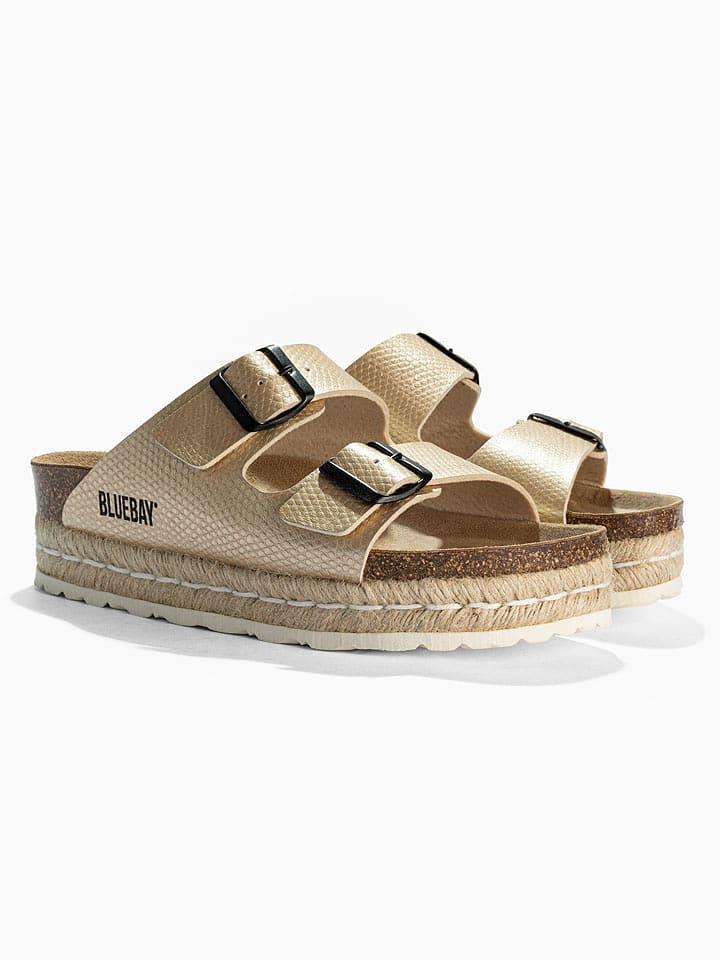 Bluebay Klapki "Sirena" w kolorze złotym rozmiar: 36