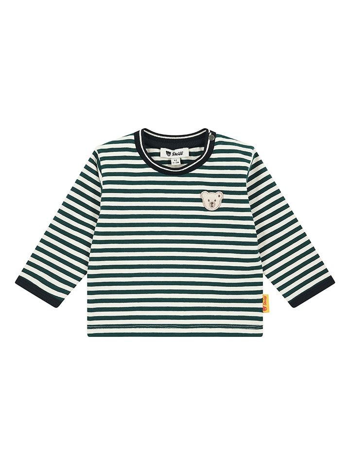 Steiff Koszulka w kolorze kremowo-zielonym rozmiar: 86