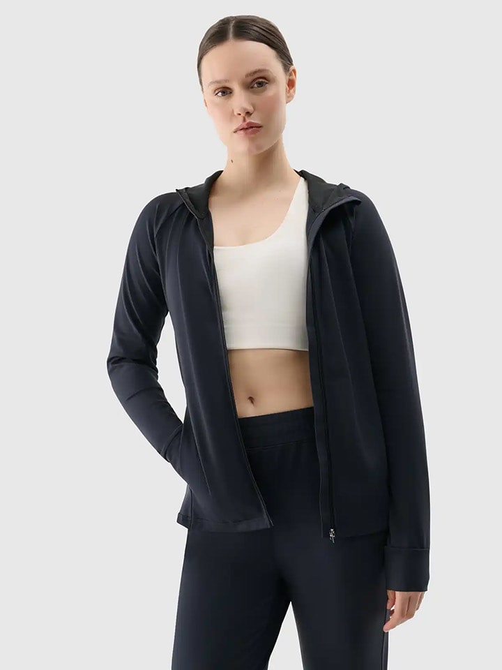 4F Kurtka sportowa w kolorze czarnym rozmiar: S