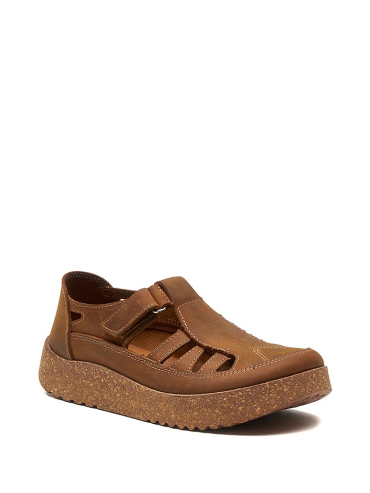 Comfortfusse Skórzane slippersy w kolorze jasnobrązowym rozmiar: 36