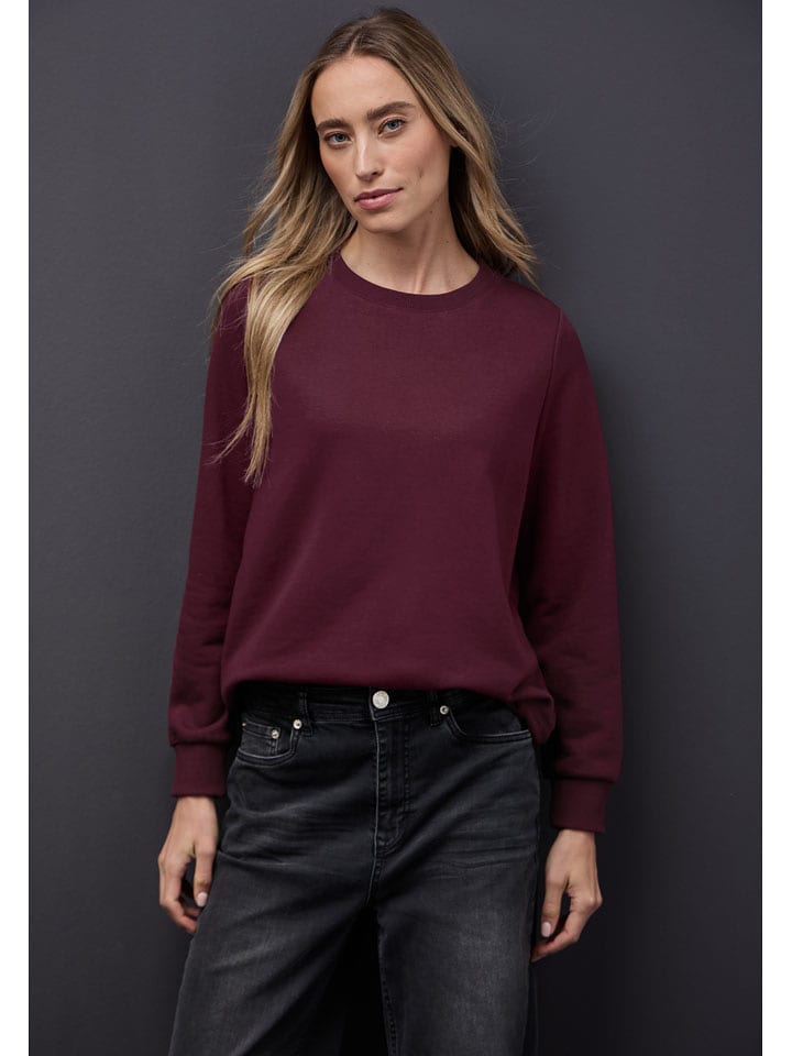 Street One Sweter w kolorze bordowym rozmiar: 40