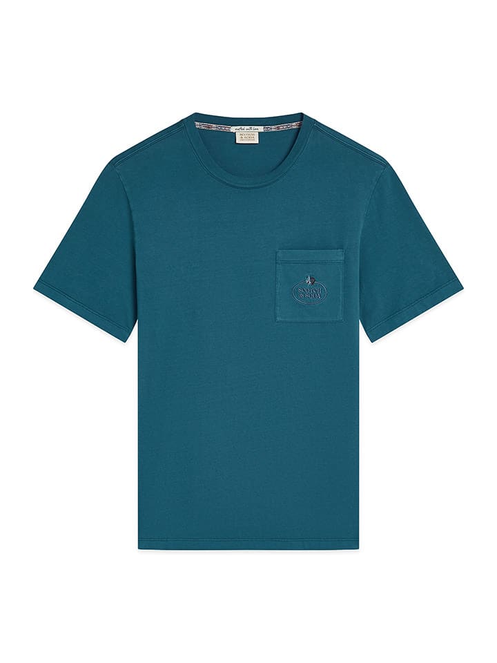 Scotch & Soda Koszulka w kolorze granatowym rozmiar: XL