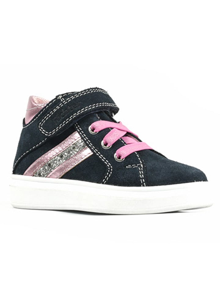 Richter Shoes Skórzane sneakersy "Alessa" w kolorze granatowym rozmiar: 29