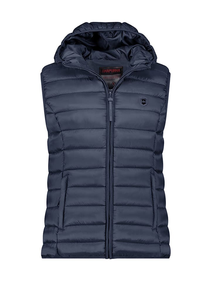 ANAPURNA Kamizelka pikowana "Vakitalana" w kolorze granatowym rozmiar: XL