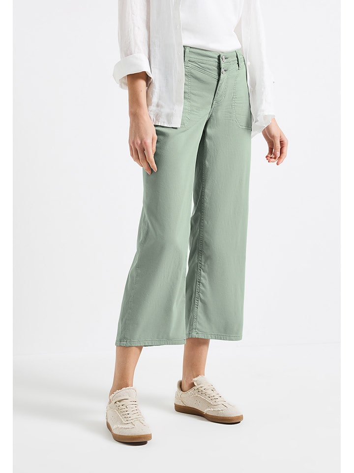 Street One Dżinsy - Comfort fit - w kolorze zielonym rozmiar: W27/L26