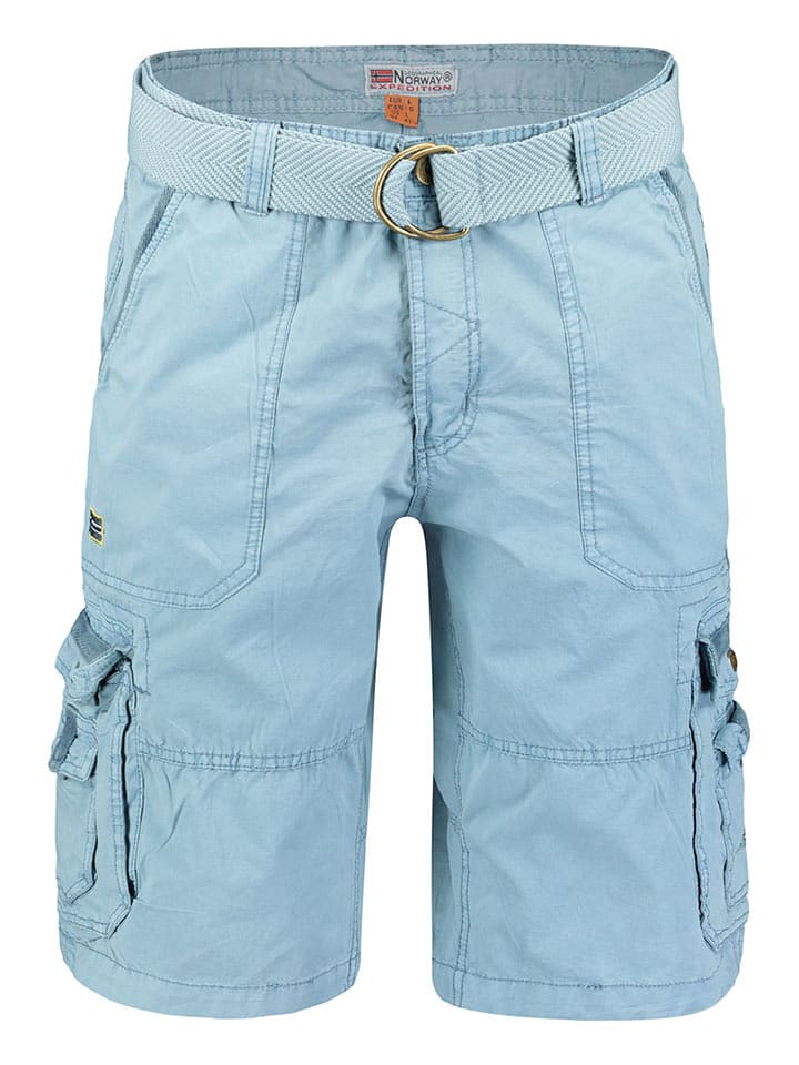 Geographical Norway Bermudy "Perou" w kolorze błękitnym rozmiar: XL