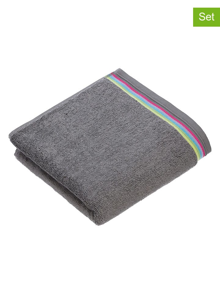 Vossen Myjki (2 szt.) "Soley" w kolorze szarym rozmiar: 22x16 cm