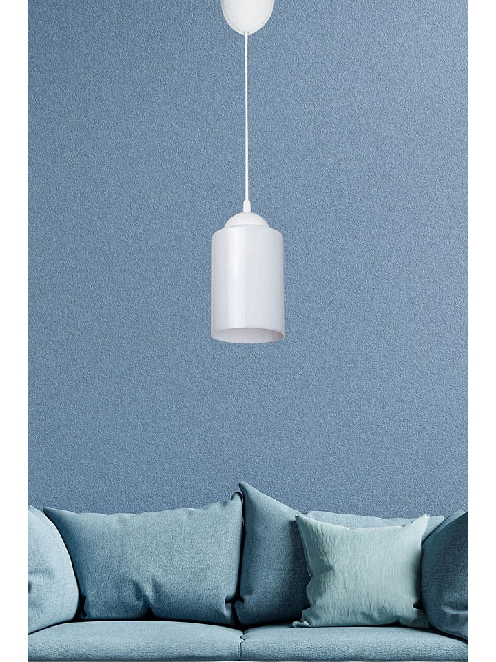 Opviq Lampa wisząca w kolorze białym - wys. 60 x Ø 10 cm rozmiar: onesize