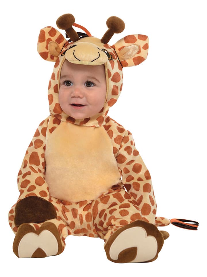 amscan Kombinezon kostiumowy "Junior-Giraffe" w kolorze jasnobrązowym rozmiar: 74-92