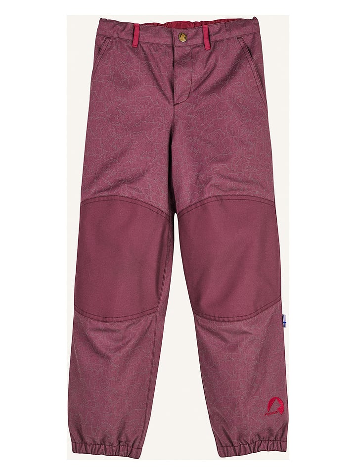 finkid Spodnie przeciwdeszczowe "Latuli Ice" w kolorze czerwonym rozmiar: 80/90