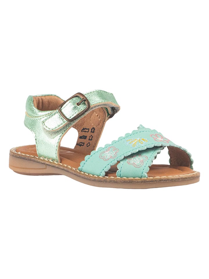 Rap Skórzane sandały w kolorze zielonym rozmiar: 28