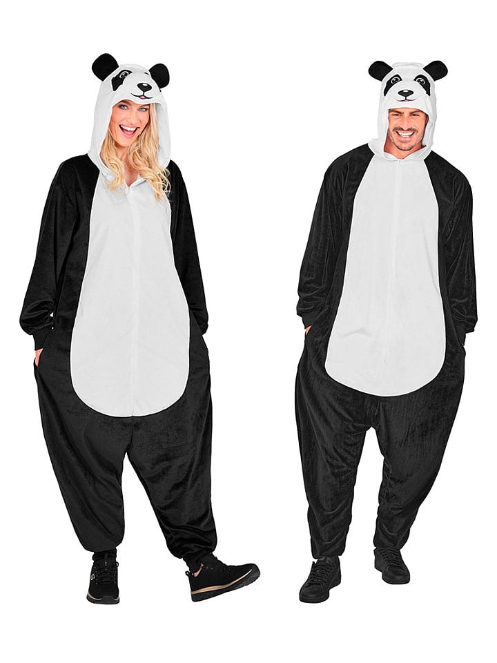 Carnival Party Kombinezon kostiumowy "Panda" w kolorze biało-czarnym rozmiar: XXL