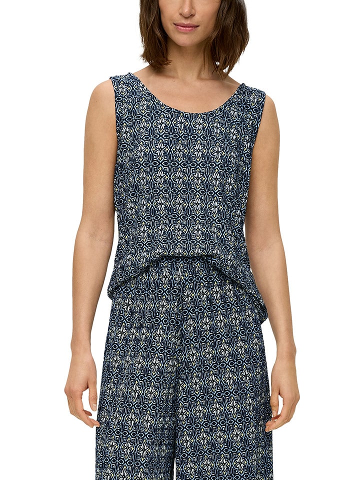 S.OLIVER RED LABEL Top w kolorze granatowym rozmiar: 38