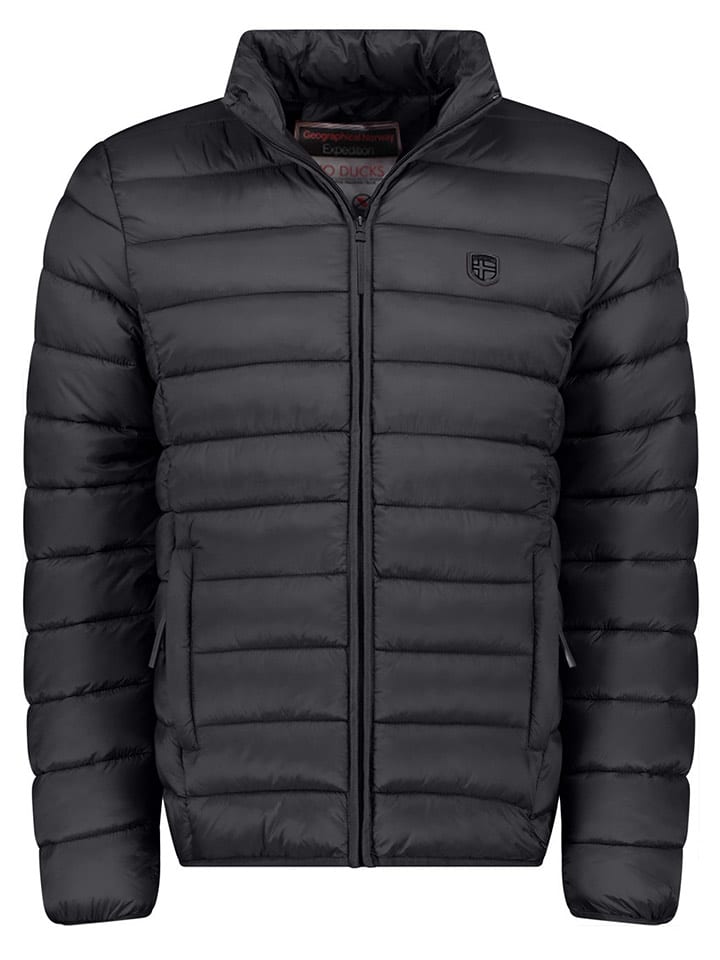 Geographical Norway Kurtka pikowana "Amigotal" w kolorze czarnym rozmiar: L