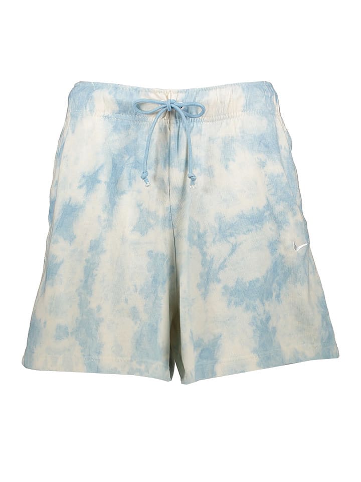 Nike Szorty dresowe w kolorze kremowo-błękitnym rozmiar: M