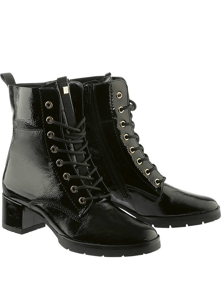 Högl Skórzane botki "Livia" w kolorze czarnym rozmiar: 41