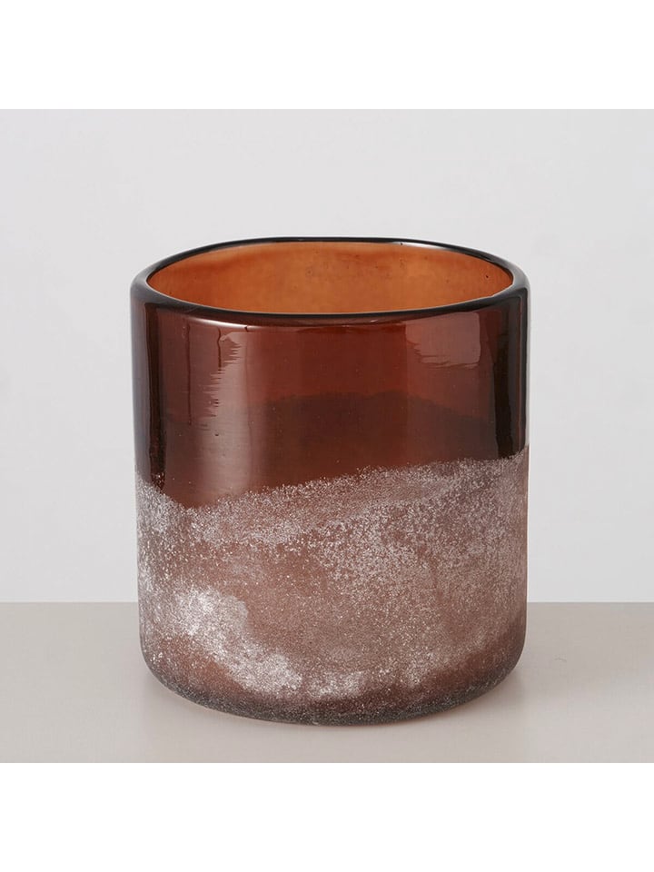 Boltze Świecznik "Halla" w kolorze pomarańczowym - wys. 10 x Ø 10 cm rozmiar: onesize