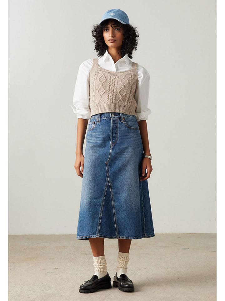 Levi's Spódnica dżinsowa w kolorze niebieskim rozmiar: W26