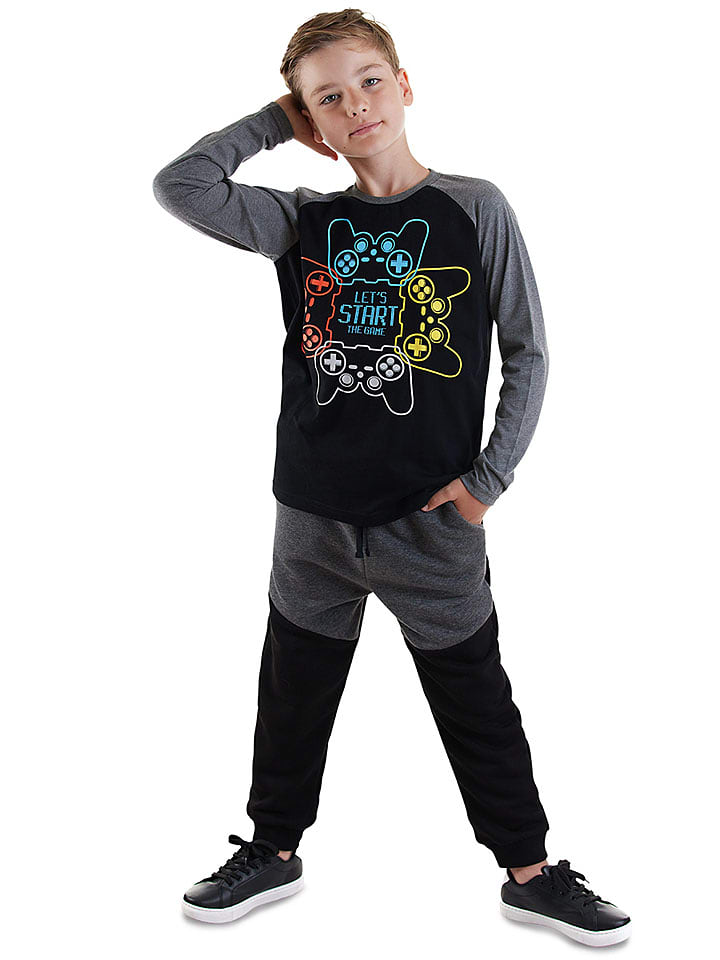 Denokids 2-częściowy zestaw w kolorze czarno-szarym rozmiar: 122