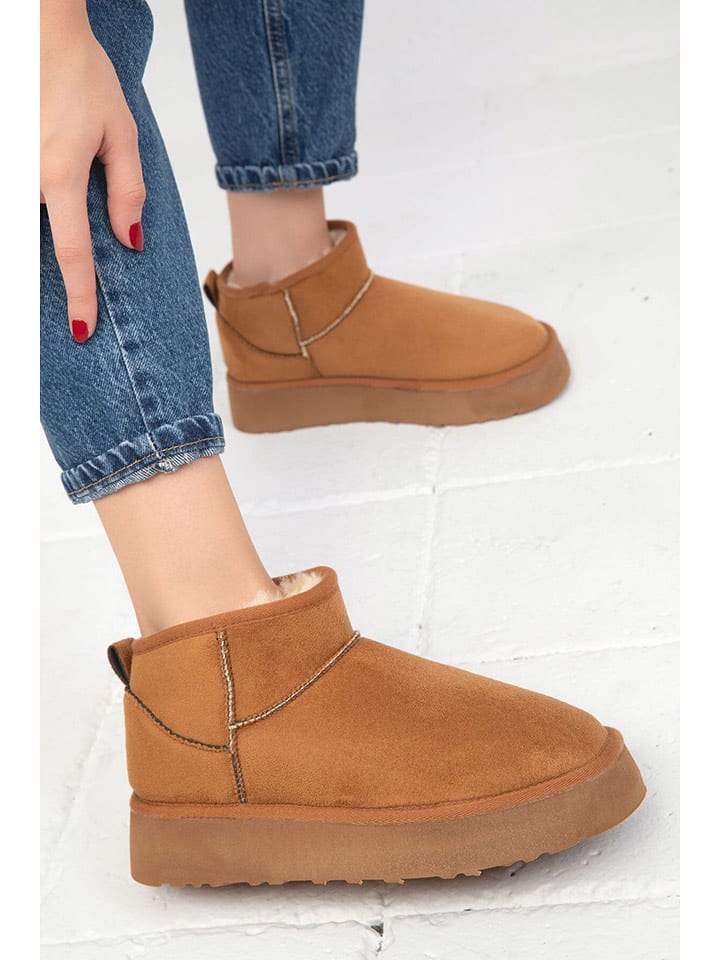 trendyol Botki w kolorze jasnobrązowym rozmiar: 37