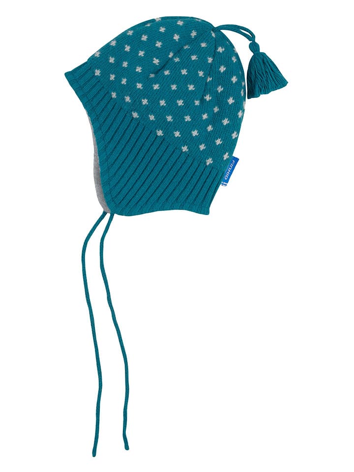 finkid Czapka "Tilkka" w kolorze niebieskim rozmiar: 44-46 cm