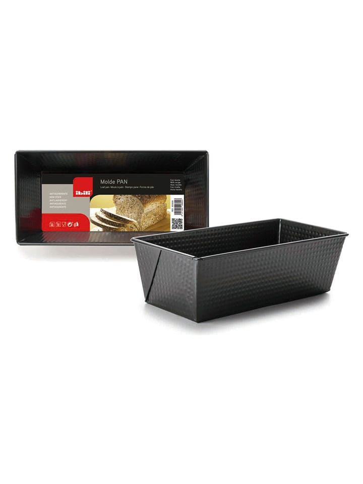Ibili Forma w kolorze czarnym do pieczenia chleba - 30 x 10 x 15 cm rozmiar: onesize