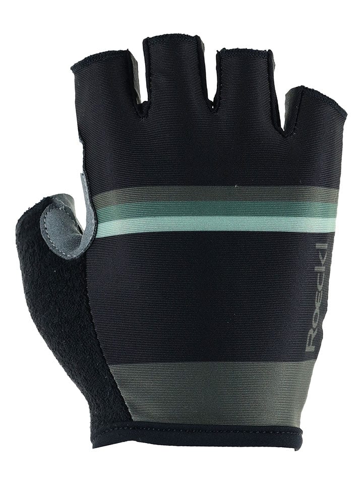 Roeckl SPORTS Rękawiczki kolarskie "Heviz" w kolorze oliwkowo-czarnym rozmiar: 6,5