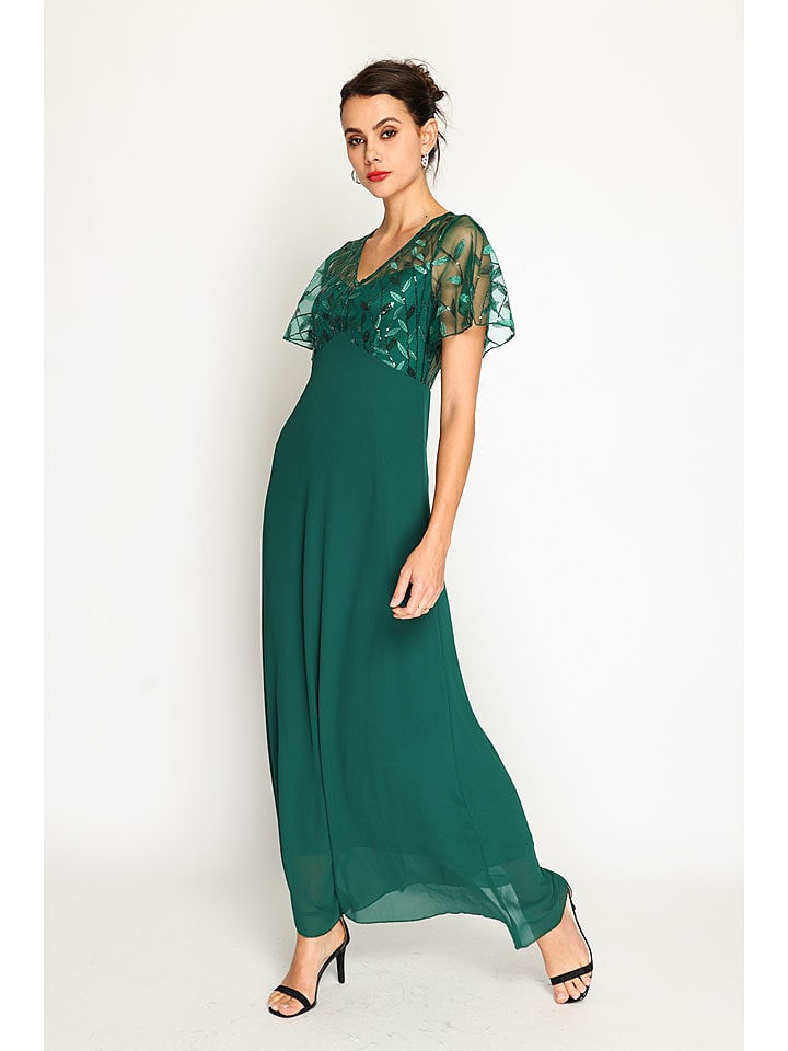 ASSUILI Sukienka w kolorze zielonym rozmiar: 34