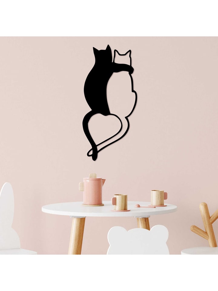 Wallity Dekoracja ścienna w kolorze czarnym - 70 x 33 cm rozmiar: onesize