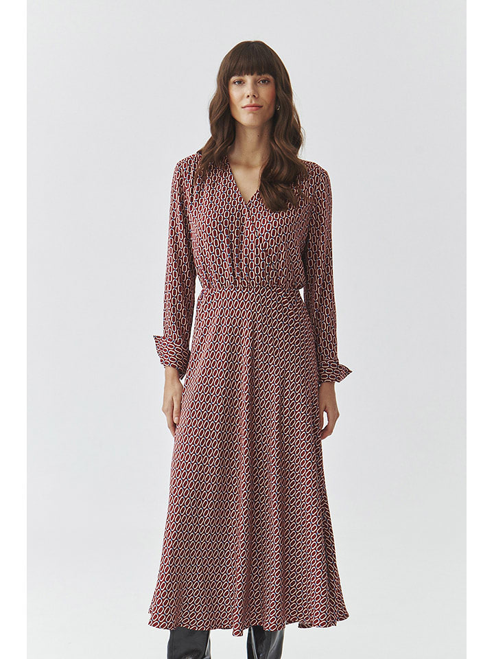 TATUUM Sukienka w kolorze bordowo-kremowym rozmiar: 44