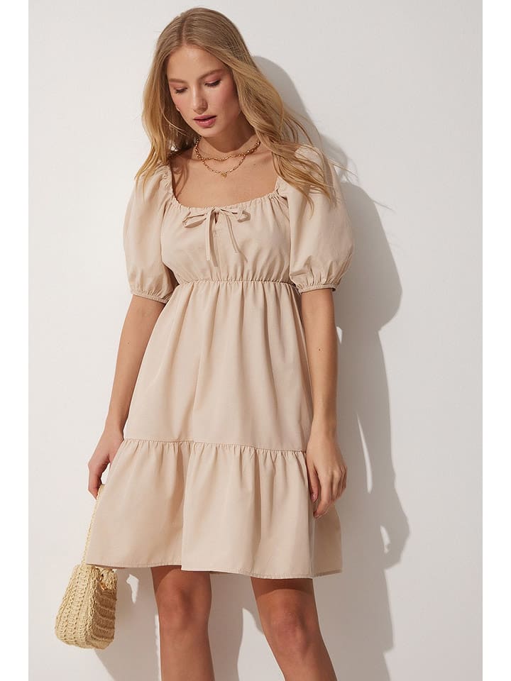 Happiness Istanbul Sukienka w kolorze beżowym rozmiar: 40