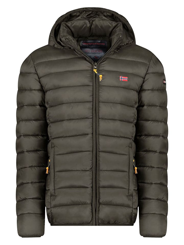 Geographical Norway Kurtka pikowana w kolorze khaki rozmiar: XL