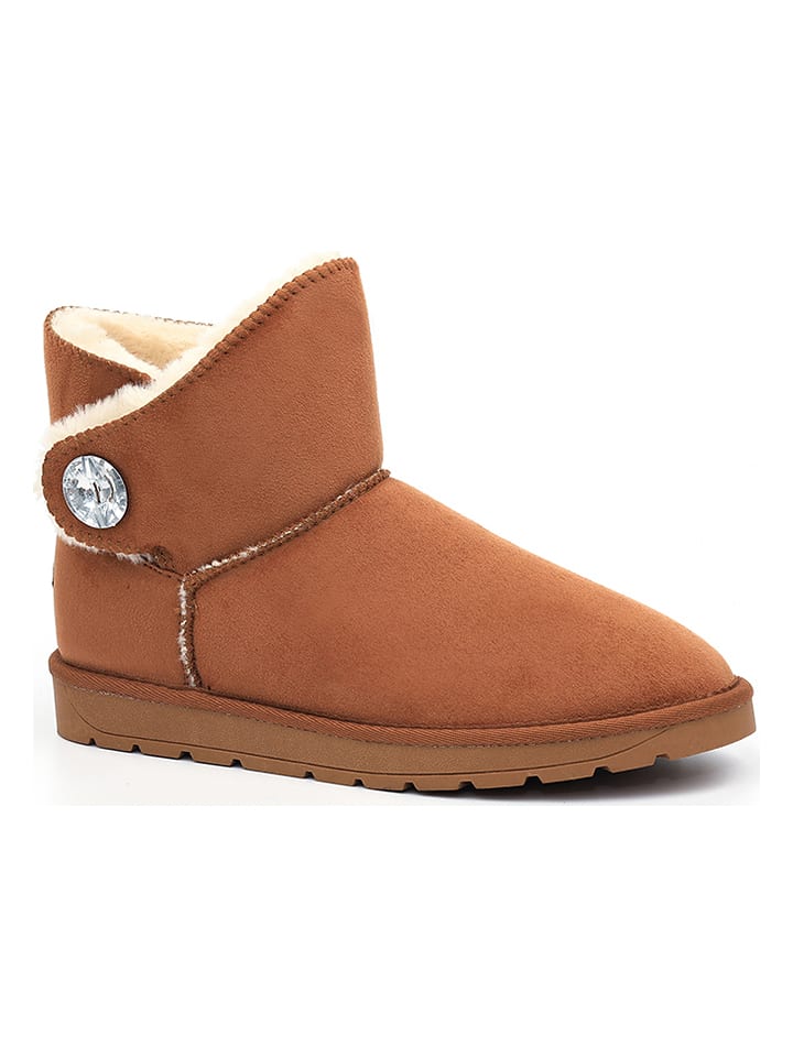 ISLAND BOOT Botki zimowe "Dona" w kolorze jasnobrązowym rozmiar: 40