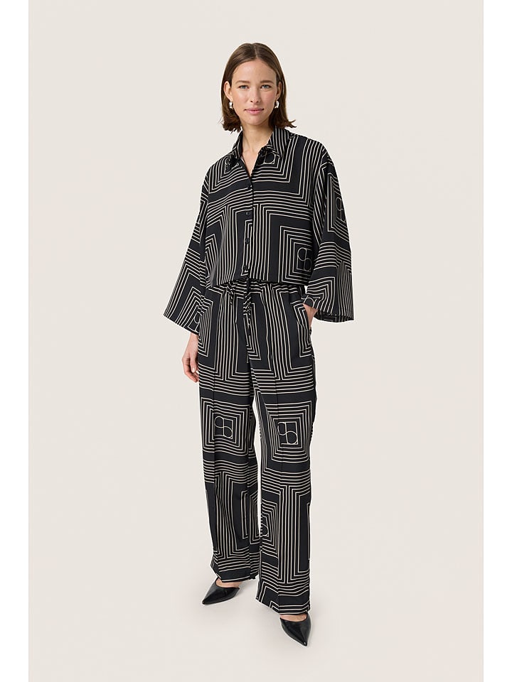 Soaked in Luxury Spodnie w kolorze czarnym rozmiar: XL