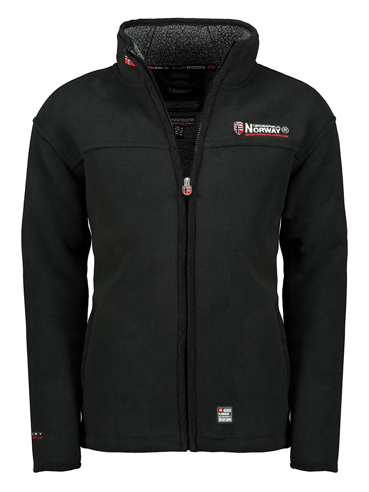 Geographical Norway Kurtka polarowa w kolorze czarnym rozmiar: L