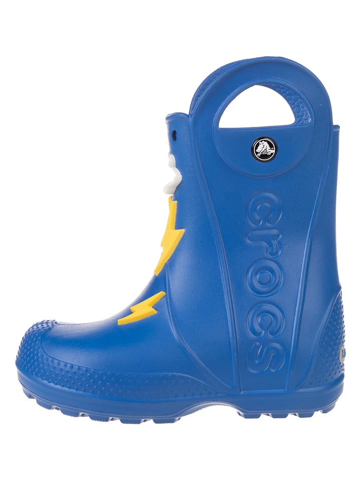 Crocs Kalosze "Handle It Lightning Bolt" w kolorze niebieskim rozmiar: 24/25