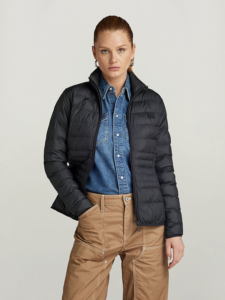 G-Star Kurtka pikowana w kolorze czarnym rozmiar: XS