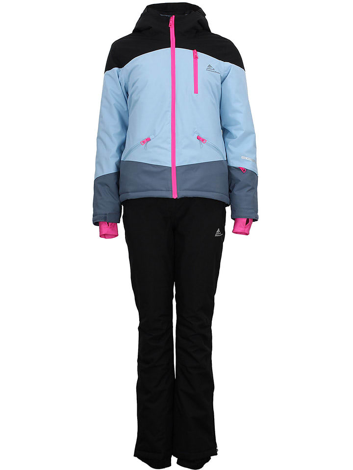 Peak Mountain 2-częściowy zestaw narciarski "Acorse" w kolorze niebiesko-czarnym rozmiar: S