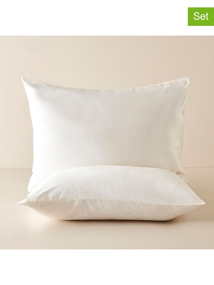 BELLA MAISON Poszewki (2 szt.) "Basic" w kolorze białym na poduszkę rozmiar: 50x70 cm