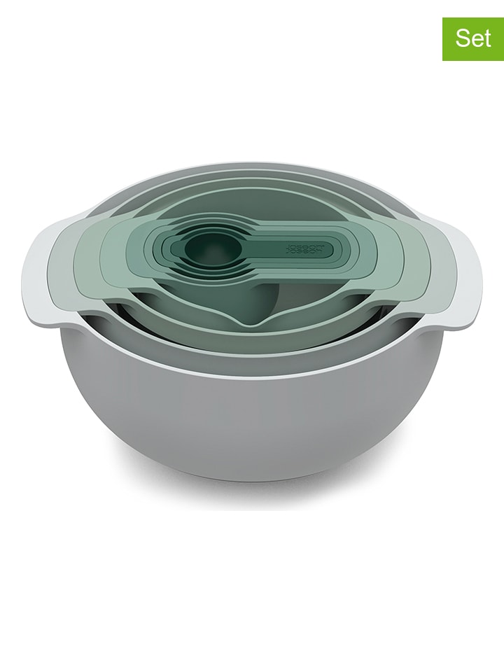 JosephJoseph 9-częściowy zestaw "Nest" w kolorze szaro-zielonym rozmiar: onesize