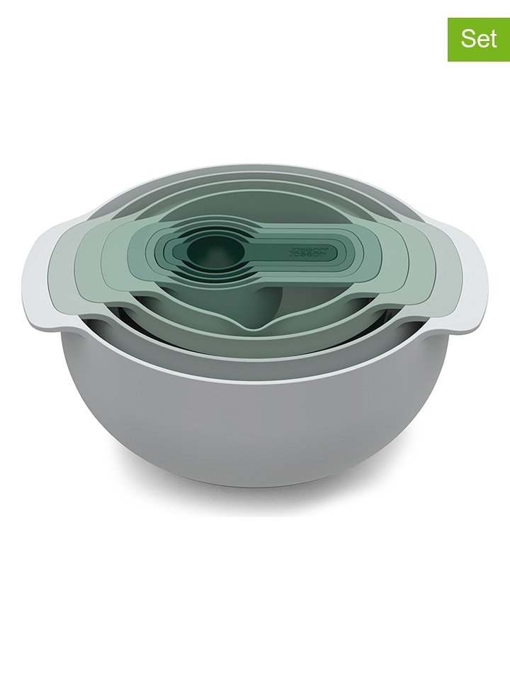 JosephJoseph 9-częściowy zestaw "Nest" w kolorze szaro-zielonym rozmiar: onesize