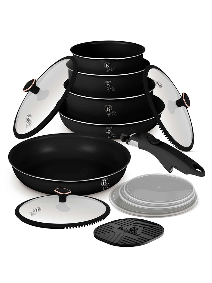 Berlinger Haus 13-częściowy zestaw "Black Rose" w kolorze czarnym rozmiar: onesize