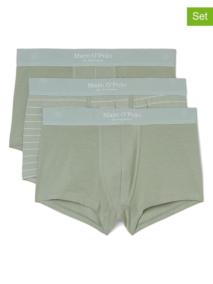 Marc O´Polo Bodywear Bokserki (3 pary) w kolorze jasnozielonym rozmiar: XL