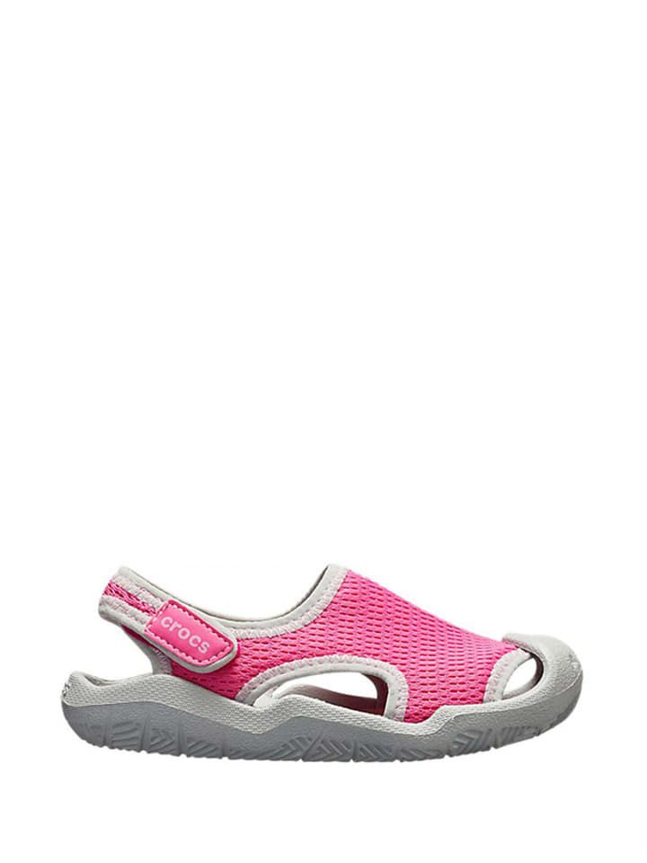 Crocs Półsandały w kolorze różowo-szarym rozmiar: 24-25